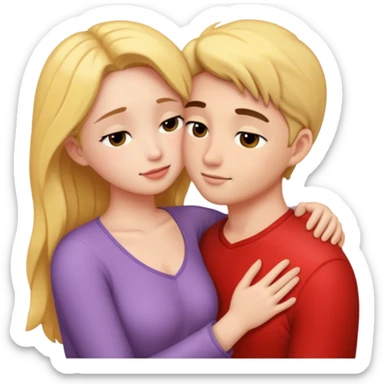 intimate moment between lovers sticker