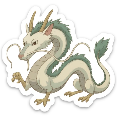 ghibli style dragon sticker