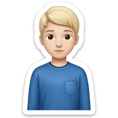 13 year old standing sticker