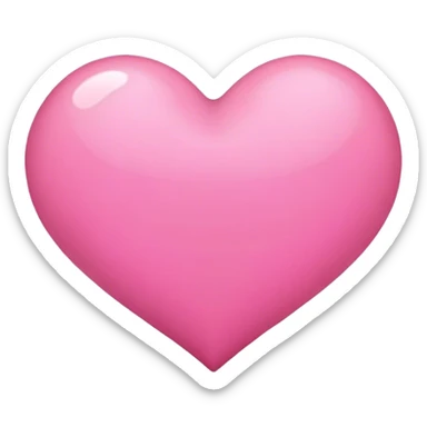 Pink heart sticker