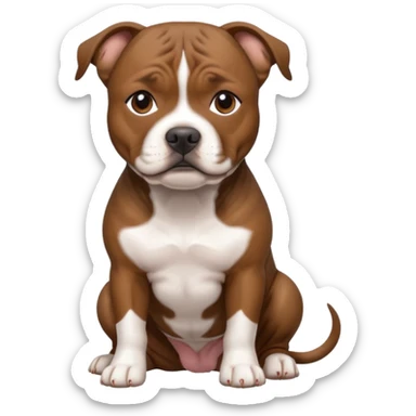 brindle staffordshire bull terrier sticker