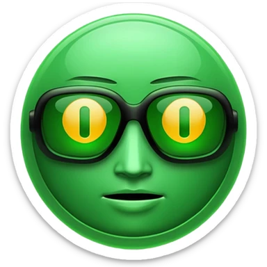 the matrix emoji from the movie sticker