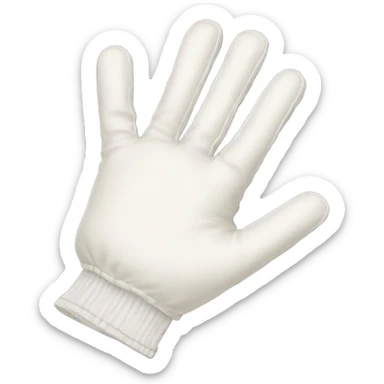 30s style white glove  sticker