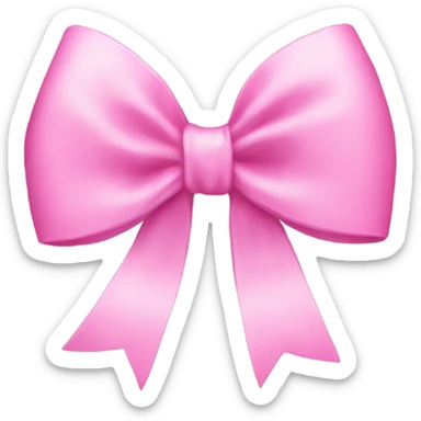 Pink coquette bow sticker