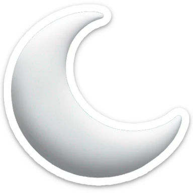 Crescent in a cloud sticker