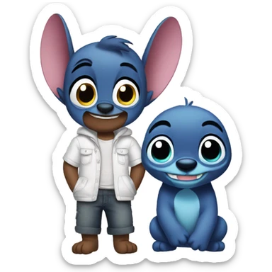Stitch et Angel sticker