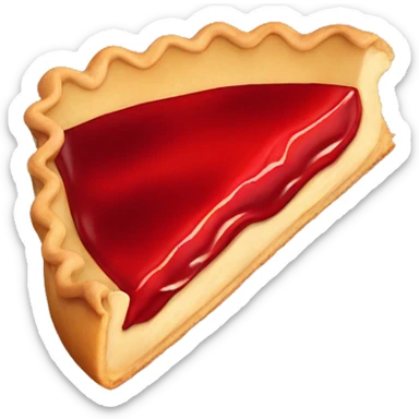 Red filling pie slice  sticker
