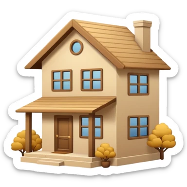 Beige house clean aesthetic  sticker