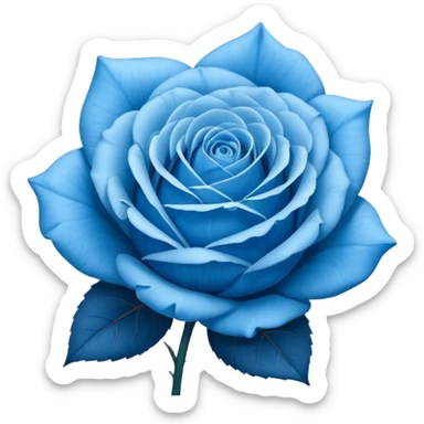 Rosa azul emoji sticker