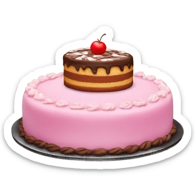 Cake on car sticker