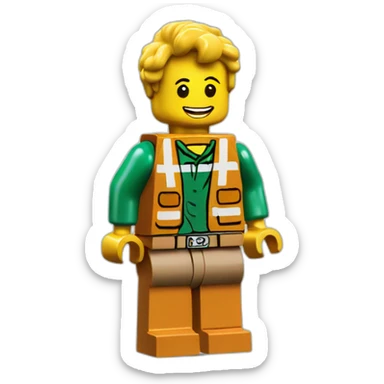 Lego minifig sticker