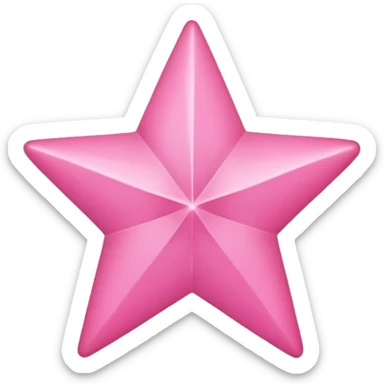 Pink star (simple without lines in it) sticker