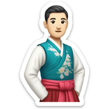 Men’s hanbok sticker