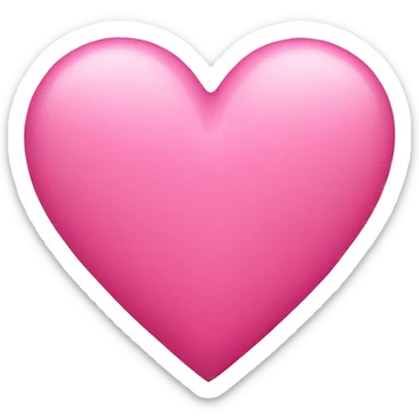 Pink heart  sticker