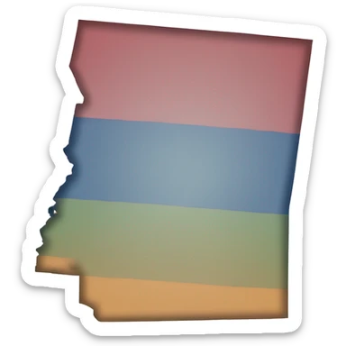 state of california outline  sticker