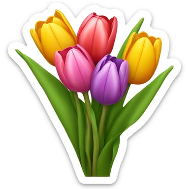 Tulip bouquet  sticker