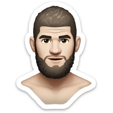 khabib russin ufc light weight champion sticker