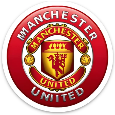 Manchester United logo sticker