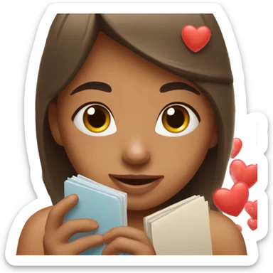 Girl who loves her boyfriend so much  sticker