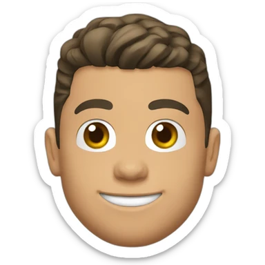 Cristiano Ronaldo head 2017 in Real Madrid sticker