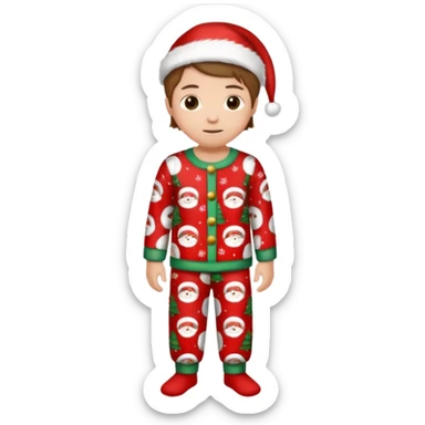 single xmas pajamas unisex  sticker