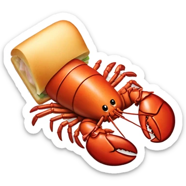 Cold lobster roll sticker