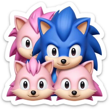 Sonic and Amy sticker