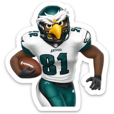 Eagles Swoop football sticker
