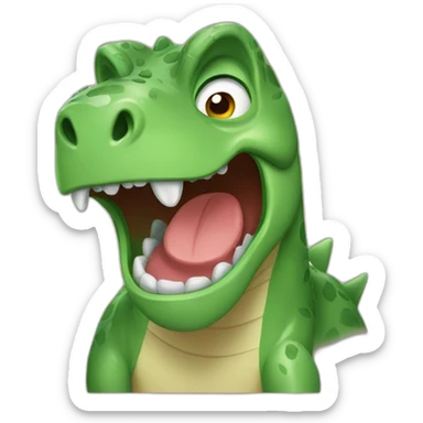 Crying dinosaur  sticker