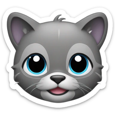 Un chat en mode stitch sticker