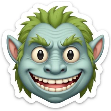 Troll face sigma sticker