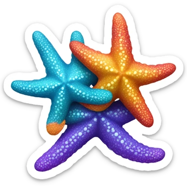 Twin sister starfish sticker