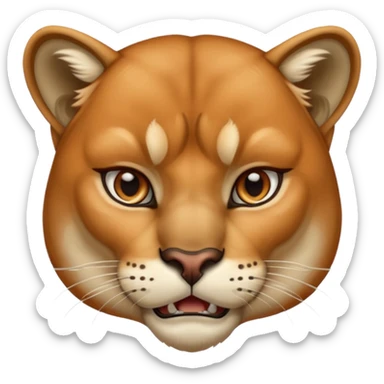 Cougar animal  sticker