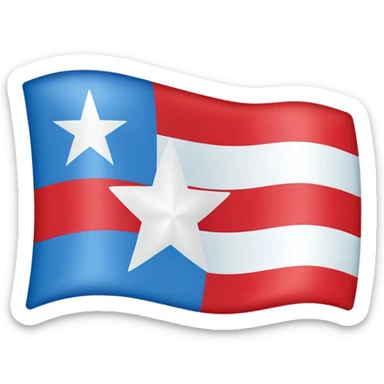 🇵🇷 to light blue where the star is located sticker