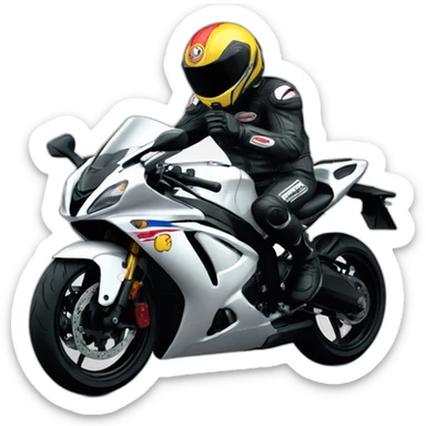 staline sur une moto gsxr sticker