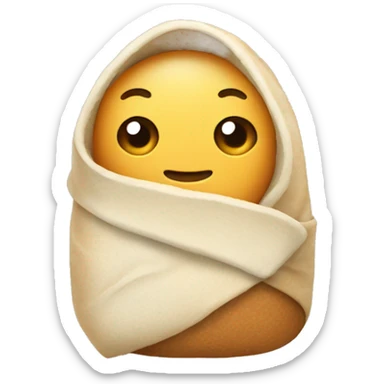 Cozy burrito sticker