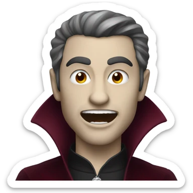 Vampire  burgundy sticker