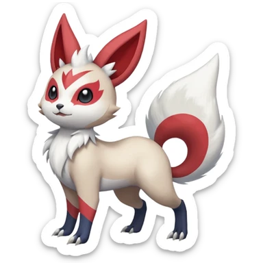 Zangoose-Meloetta-Minccino-Absol-Pachirisu-fusion sticker