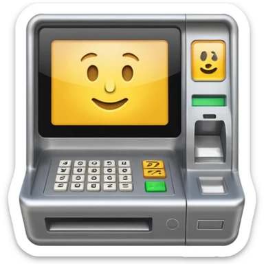 bank atm sticker