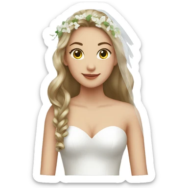 Bridal veil sticker