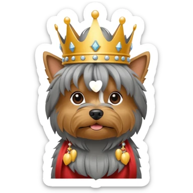 Yorkshire Terrier add crown sticker