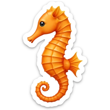 I need a smaller seahorse like a classic small emoji sticker