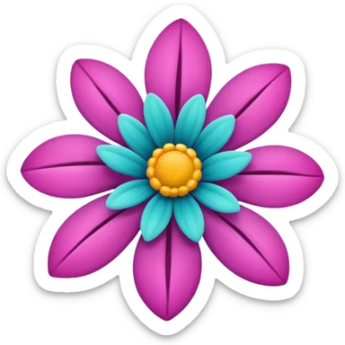 Tangled flower emoji sticker