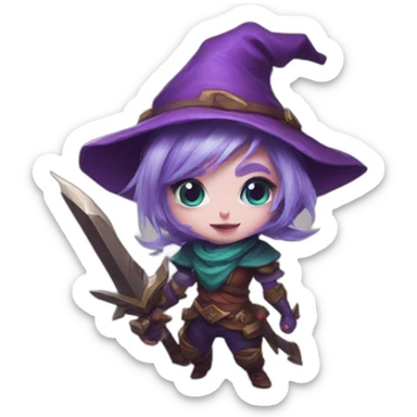 Tristana league of legends yordle sticker