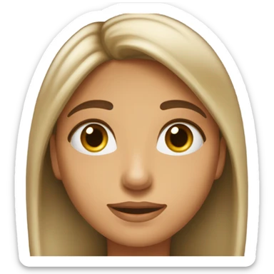 Una chica durmiendo  sticker