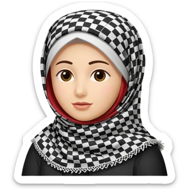 Palestinian keffiyeh sticker