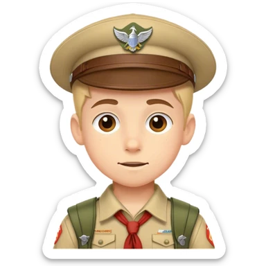 A scout boy sticker