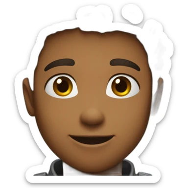 Handsome Young boy with hand rise on camera like you  sticker