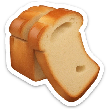 A slice of bread covered in jam. sticker