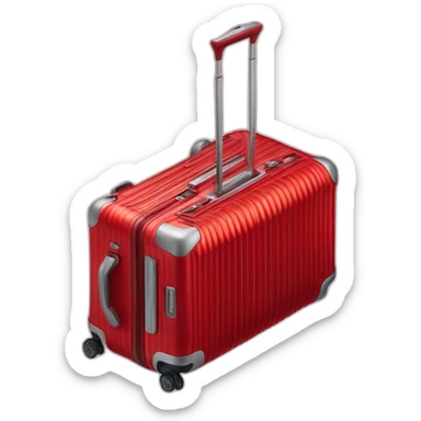 Essential Cabin luggage Red rimowa sticker
